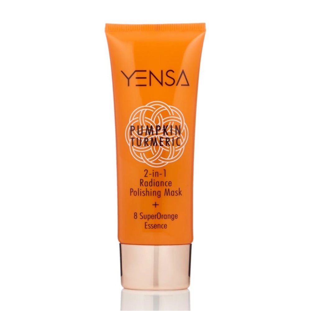 🌻 3/$20 🆕 Yensa Pumpkin Turmeric 2-in-1 Radiance Polishing Mask, 15 ml - Picture 2 of 12